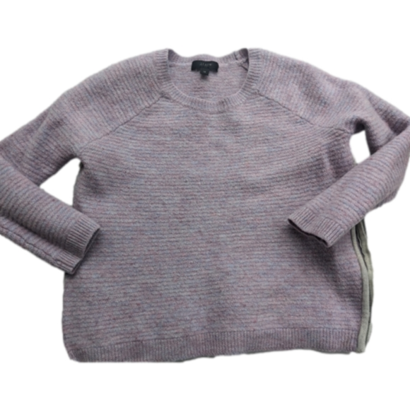 J. Crew Sweaters - J.CREW PASTEL 100% MERINO CROPPED STYLE SWEATER SIDE ZIPPERS SIZE XS